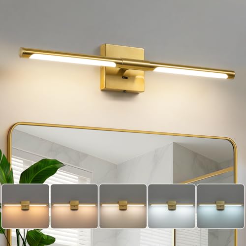 Modern Gold Bathroom Vanity Light