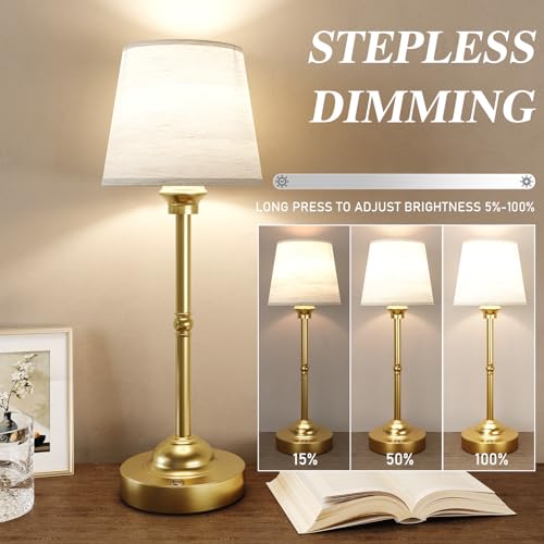 2 Pack Cordless Table Lamps