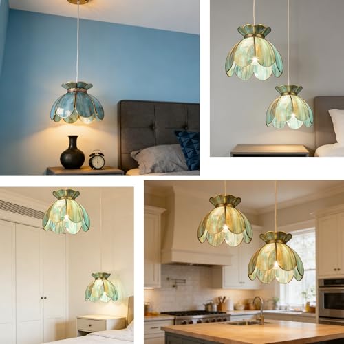 Brass Glass Ceiling Pendant Light