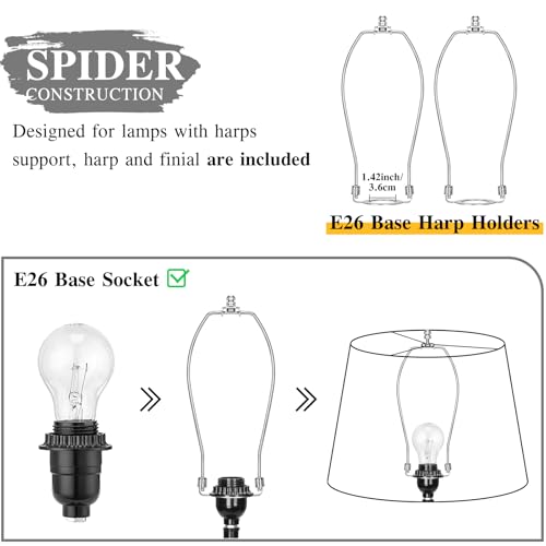 Large Drum Lamp Shades Set of 2