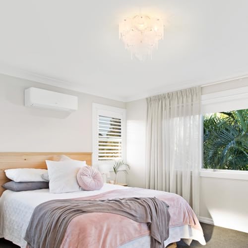 Modern Glass Flush Mount Light Fixture