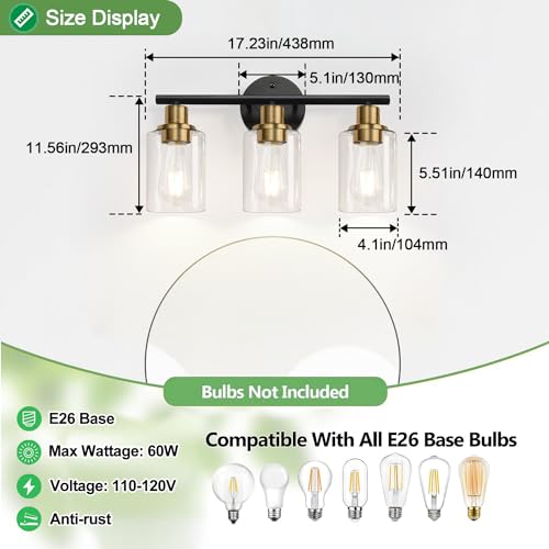 3 Light Bathroom Light Fixtures