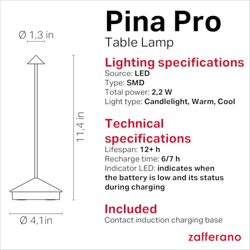 Pina Pro Rechargeable Cordless Lamp