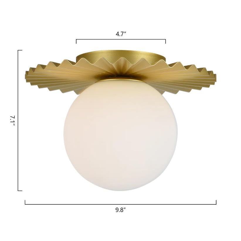 1 Light Milk Glass Pendant Light