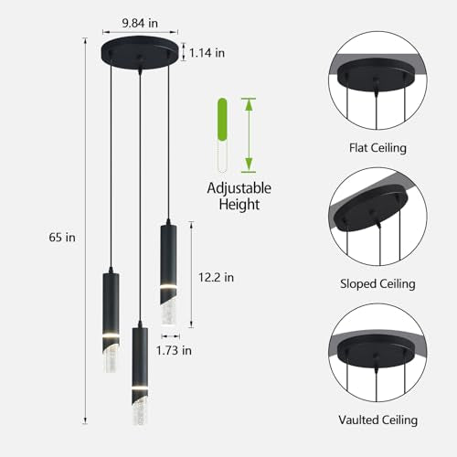 Modern Dimmable Led Pendant Lights Kitchen Island