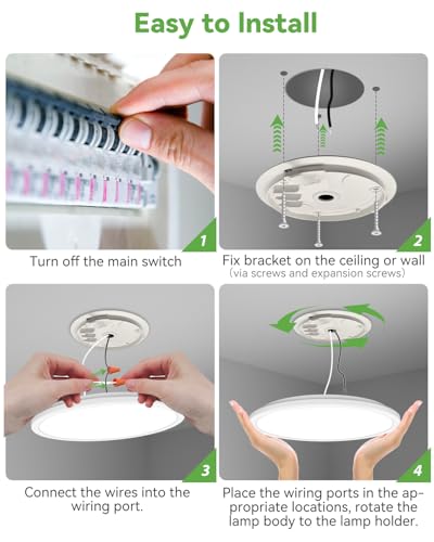 23 Inch LED Flush Mount Ceiling Light