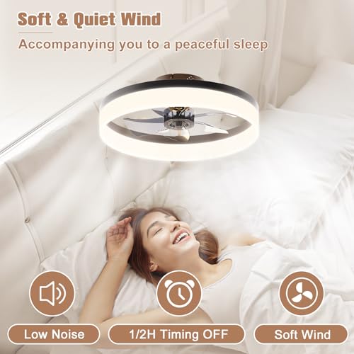 Low Profile Ceiling Fans with Lights and Remote