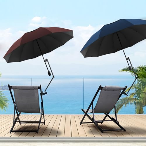 Patio Umbrellas with Adjustable Universal Clamp