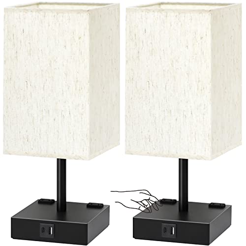 Bedside Table Lamps Set of 2 (2 Count)