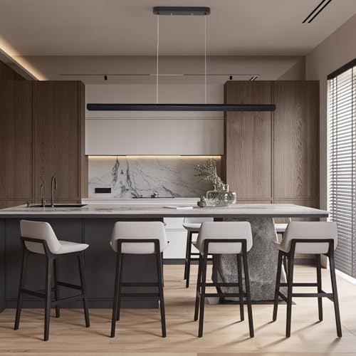 47inch Wood LED Linear Pendant Light