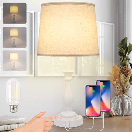Farmhouse Table Lamp Touch Control 3
