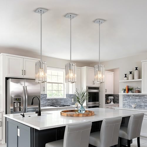 Modern Crystal Pendant Lights Kitchen Island