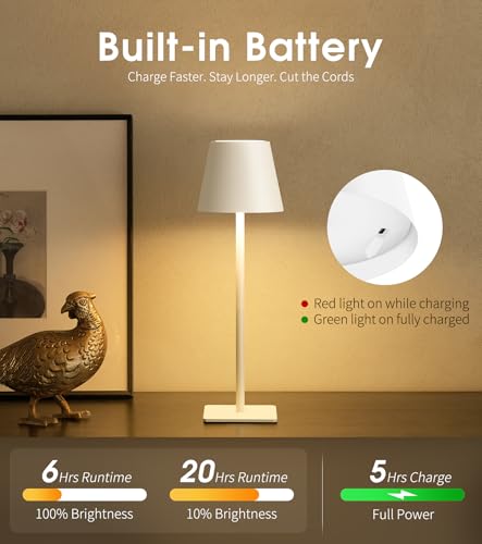 3 Pack Cordless Table Lamp (3 Count)