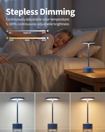 Rechargeable Table Lamps Set of 2 (2 Count)