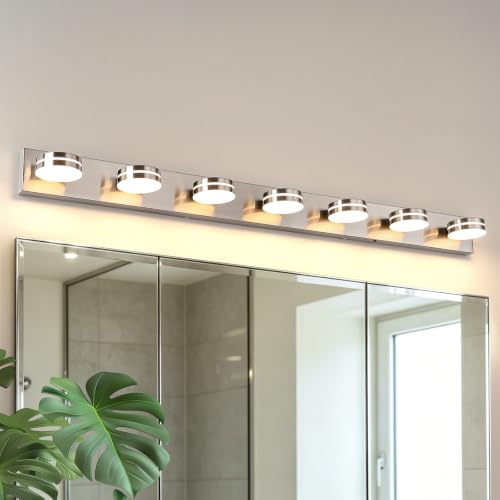 Modern Bathroom Light Fixtures Over Mirror 7 Light Vanity Light