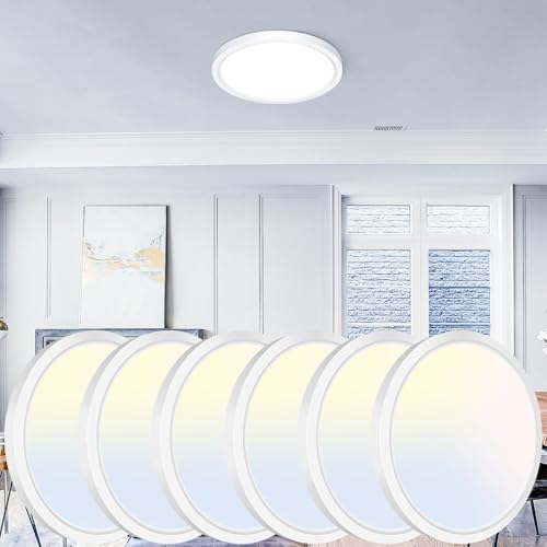 7 inch Flush Mount LED Ceiling Light Fixture (6 Count)