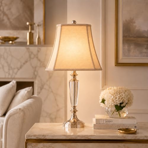 BSO-710-14LNBG Rectangle Cut Corner Basic Lamp Shade, (6x8) x (9x14) x 10.5, Linen Beige