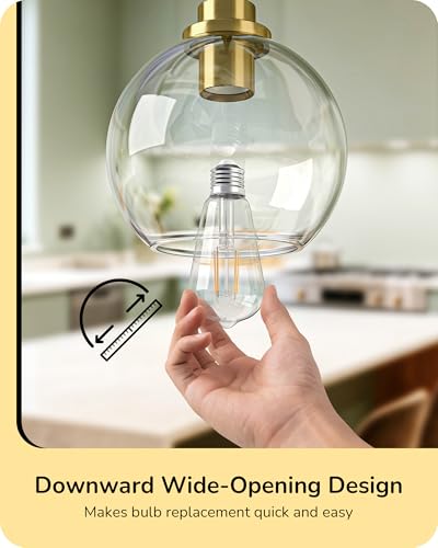 Mid Century Kitchen Pendant Lighting Over Island 2 Pack (2 Count)