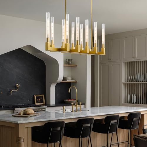 Gold Farmhouse Dining Room Chandelier