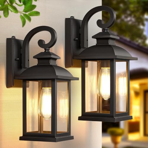 Dusk to Dawn Porch Lights Outdoor (2 Count)