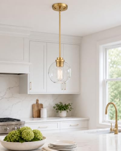 Brass Pendant Lights Kitchen Island 2 Pack (2 Count)