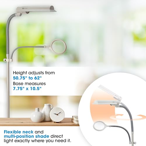 18 Watt EasyView CFL Floor Lamp with Magnifier