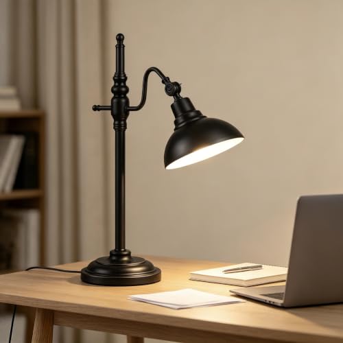 Black Farmhouse Desk Lamp
