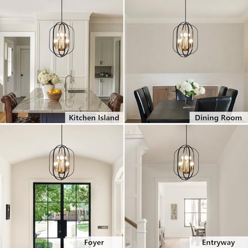 Black and Gold Chandelier for Dining Room