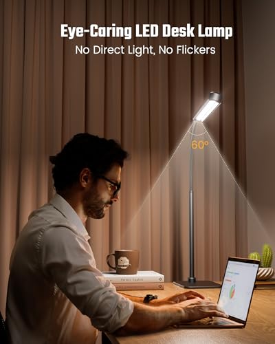 Eye Caring LED Desk Lamp Work Lamp Office Lamp with Base