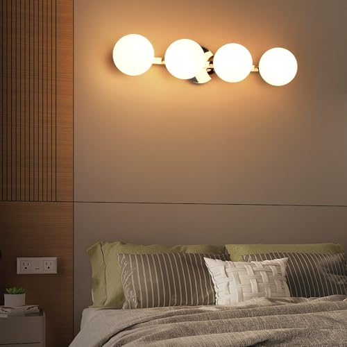 Chrome Globe Bathroom Vanity Light Fixtures