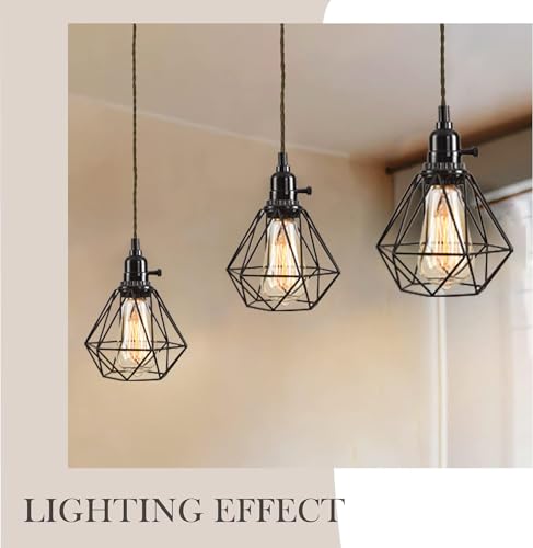 3 Light Hanging Light with Plug in Cord