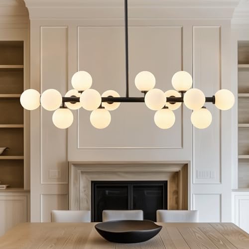 Glass Globe Sputnik Chandelier