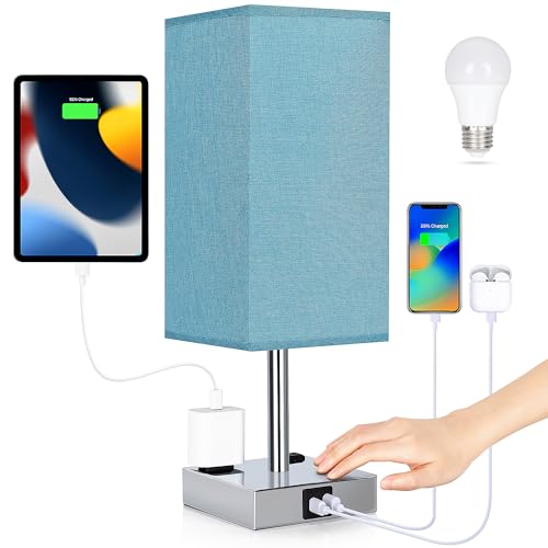Bedside Lamp with USB Ports