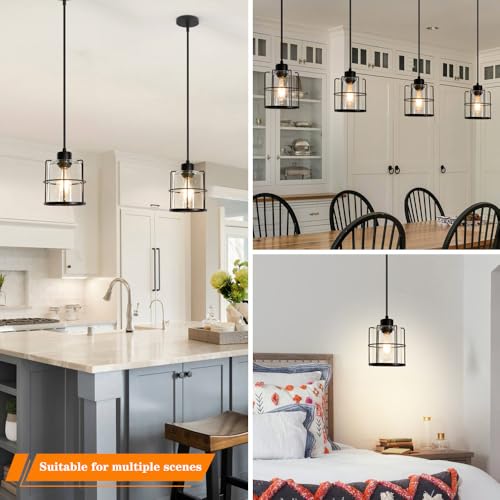Farmhouse Pendant Lights Kitchen Island Set Of 2 (2 Count)