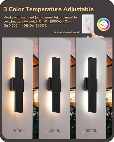 2 Pack LED Outdoor Wall Lights (32 Count)