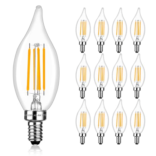Dimmable E12 LED Bulb 40 Watt Equivalent (12 Count)