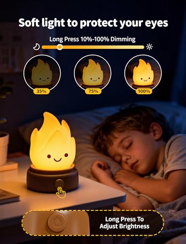 Campfire Night Light with 6 White Noise