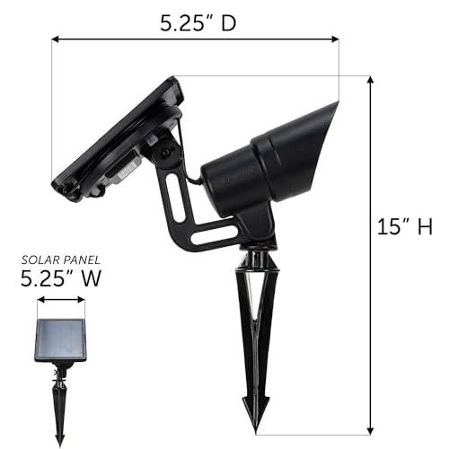 Tri Color Progressive Solar LED Spotlight with 100 Lumens