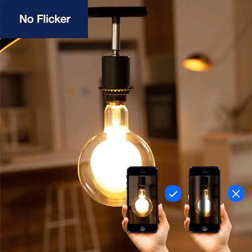 G125 Decorative Large Globe LED Bulb (2 Count)