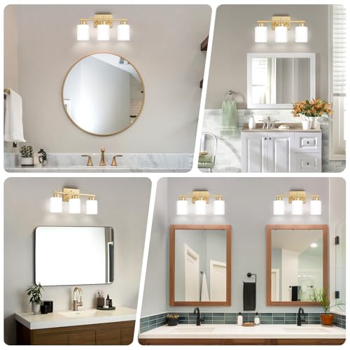 Gold Bathroom Light Fixtures Vanity Lights Over Mirror