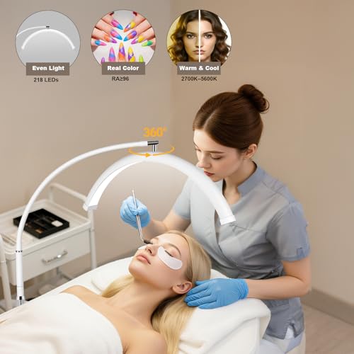 Half Moon Lash Light with Tool Tray for Eyelash Extensions