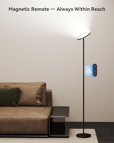 LED Torchiere Floor Lamp with Remote
