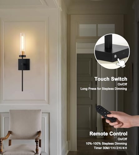 Battery Operated Wall Sconce Set of 2 (2 Count)