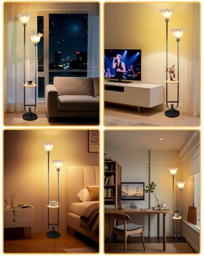 Dimmable Flower Floor Lamp for Living Room (2 Count)