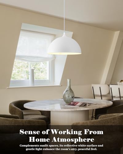 White Pendant Lights Kitchen Island 2 Pack