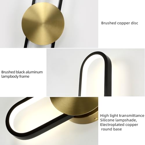 Modern Wall Sconce 4000K Dimmable LED Wall Light Fixture