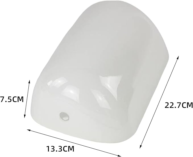 Qianly Bankers Lampshade Accessories Retro Style Replacement Tabletop Home Decor Antique Cover Lamp Shade for Bedroom Reading Window Centerpieces, White