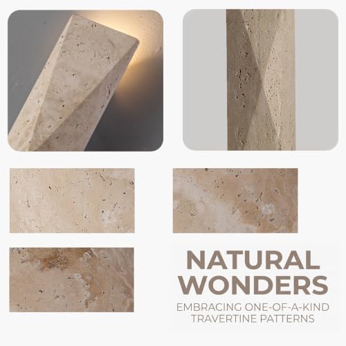 Modern Travertine Wall Sconce