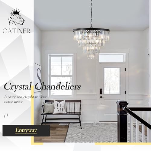 24" Modern Crystal Chandeliers