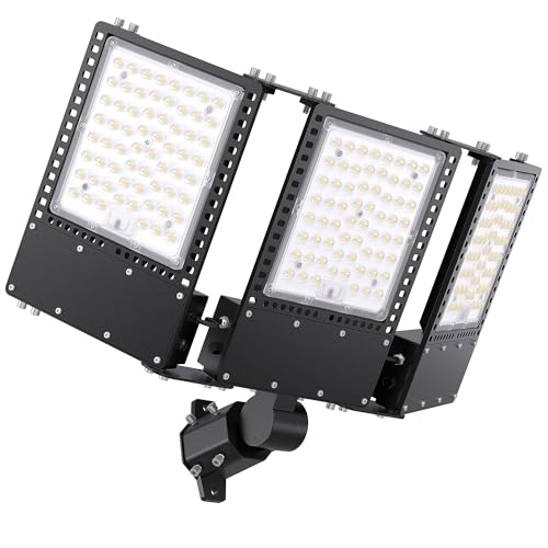 2025 New Upgraded 600W Dusk to Dawn LED Parking Lot Light 90000lm 5000K (3 Count)